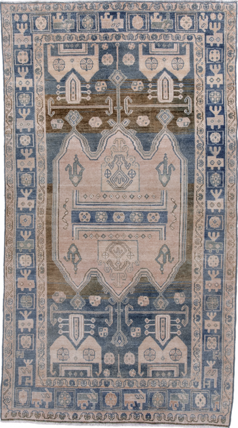 Antique Hamadan Area Rug (4' x 7')